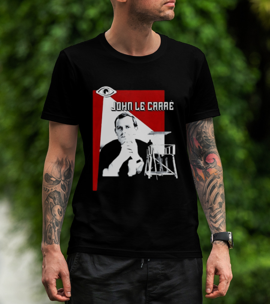 John Le Carré Spy Fiction Author Espionage Tower T-Shirt