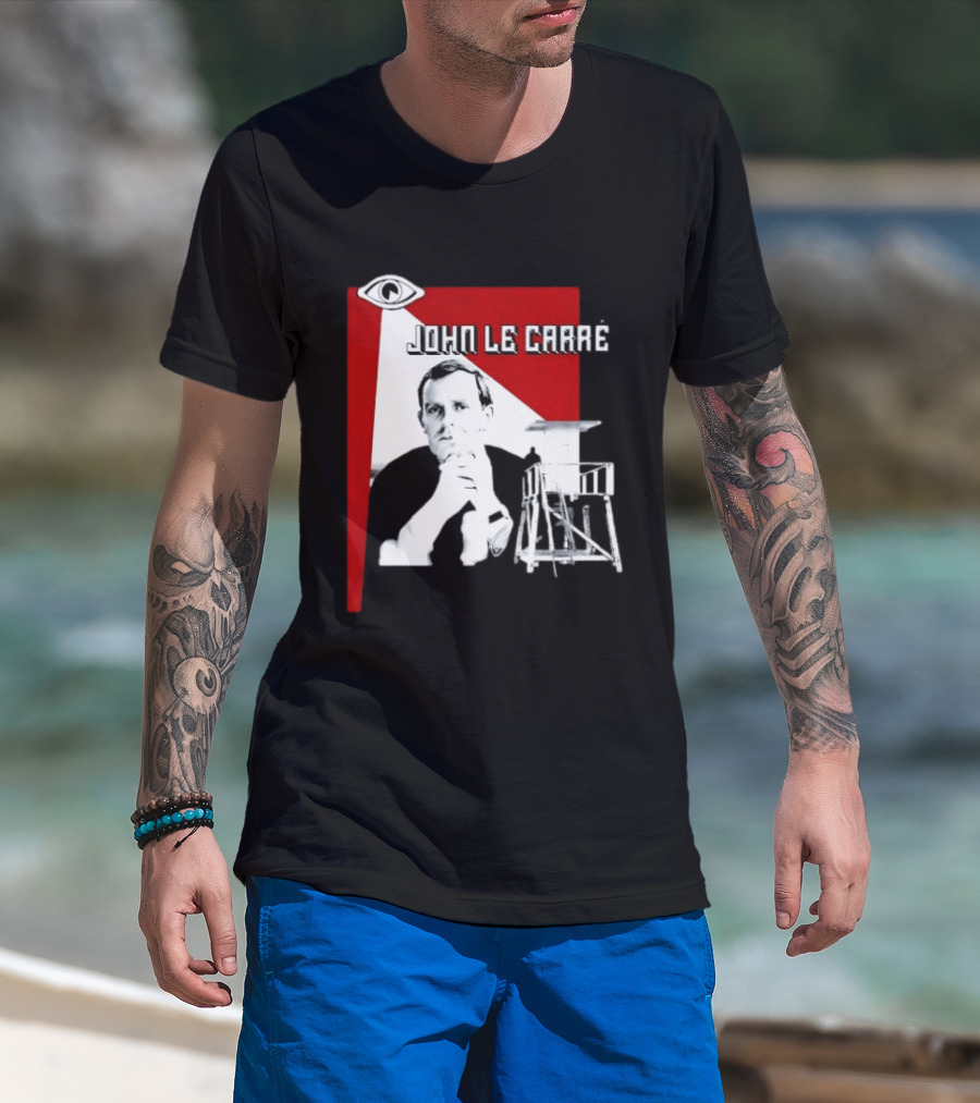 John Le Carré Spy Fiction Author Espionage Tower T-Shirt