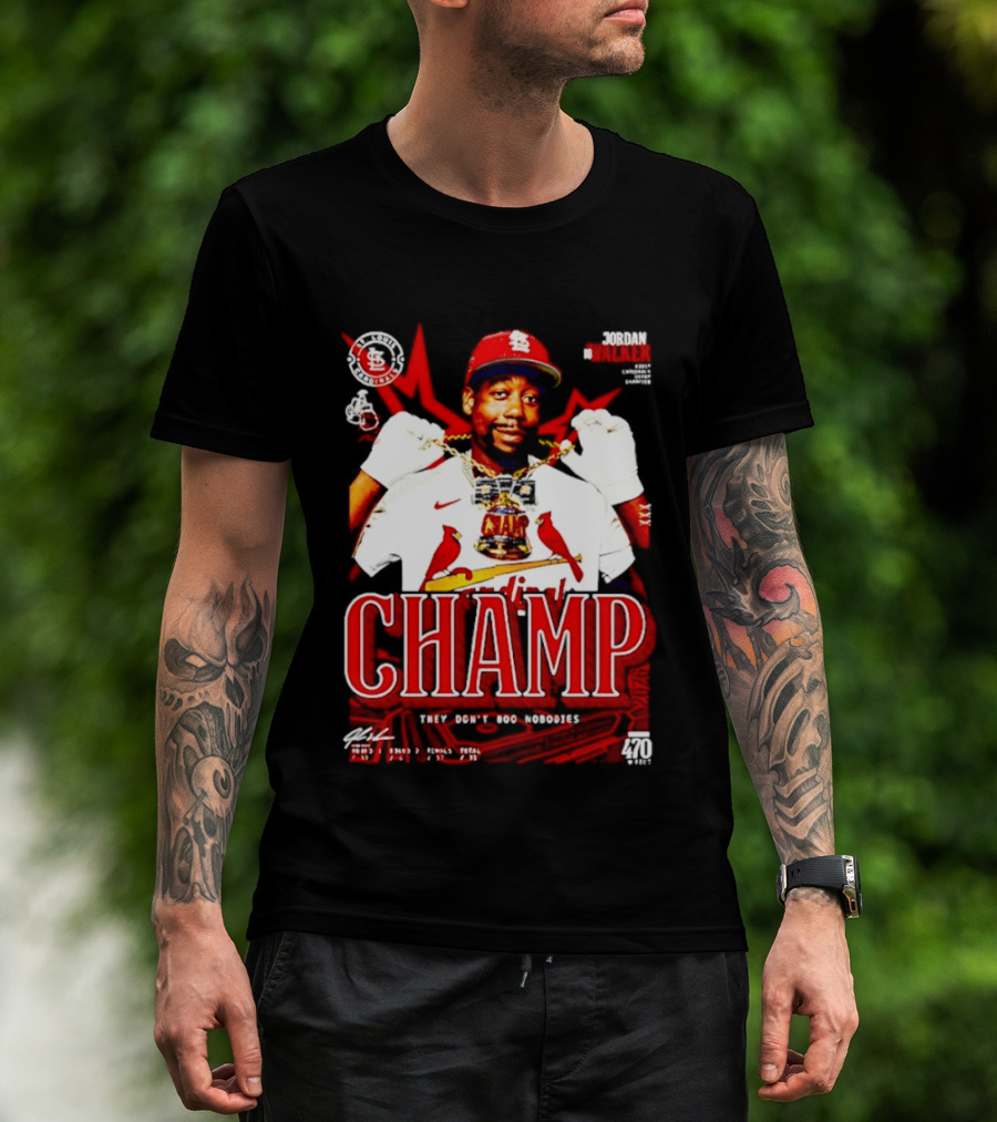 Jordan Walker St. Louis Cardinals Home Run Derby Champ They Don't Boo Nobodies T-Shirt