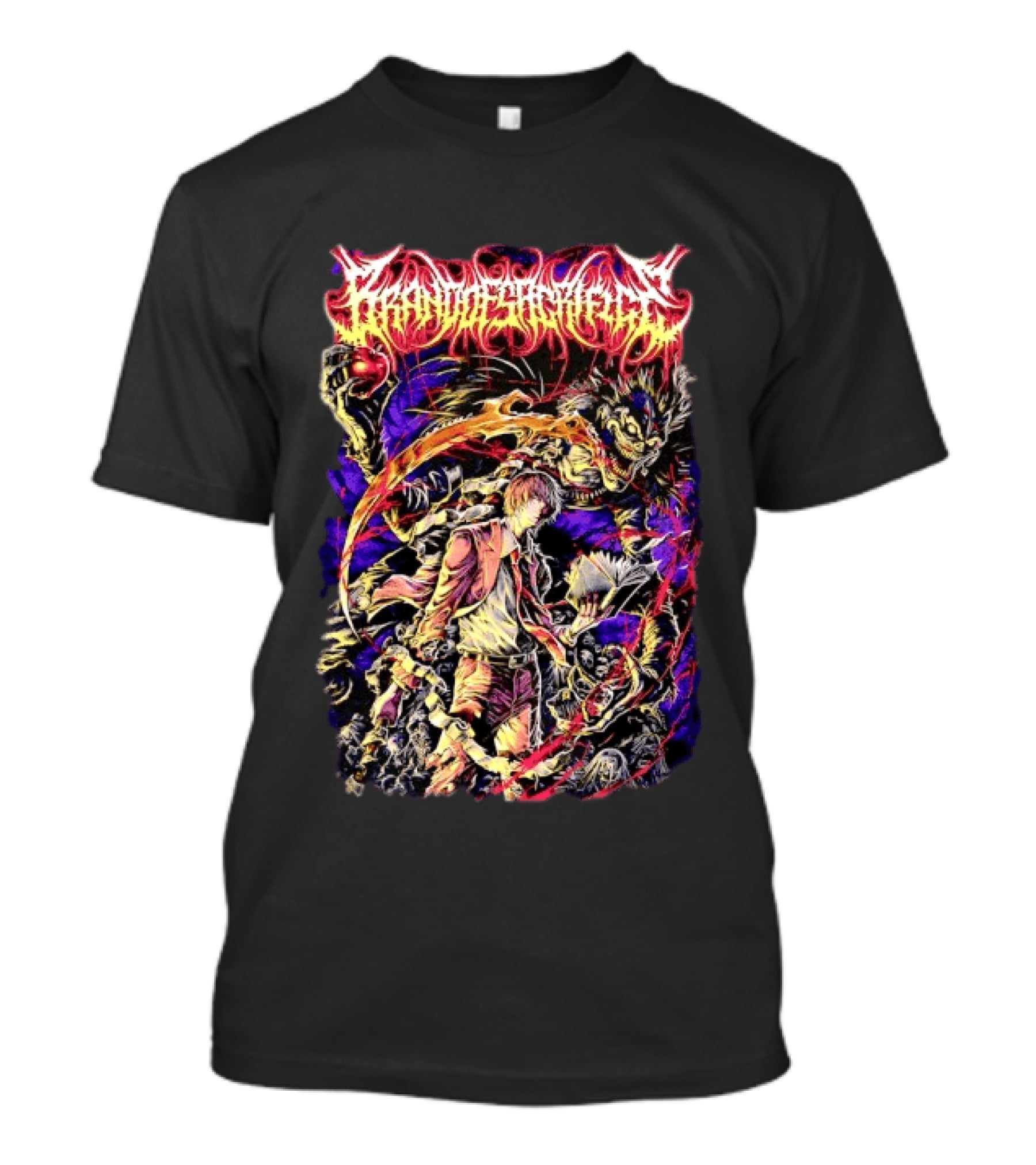 Loki Greenway Death Note Light Yagami Ryuk Heavy Metal Manga T-Shirt