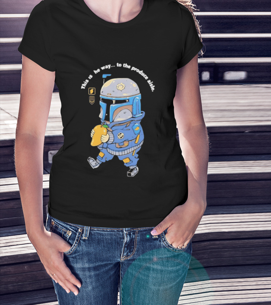 This Is The Way To The Produce Aisle Mandalorian Mango T-Shirt