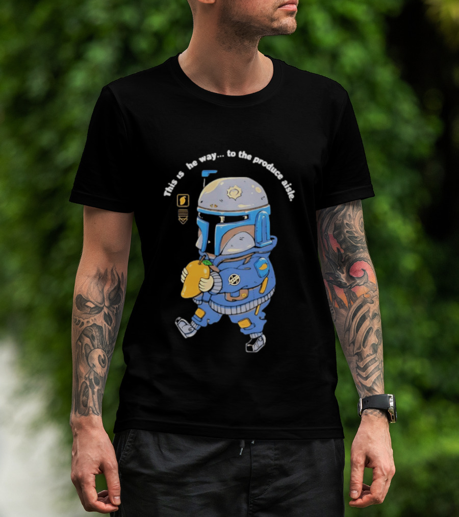 This Is The Way To The Produce Aisle Mandalorian Mango T-Shirt