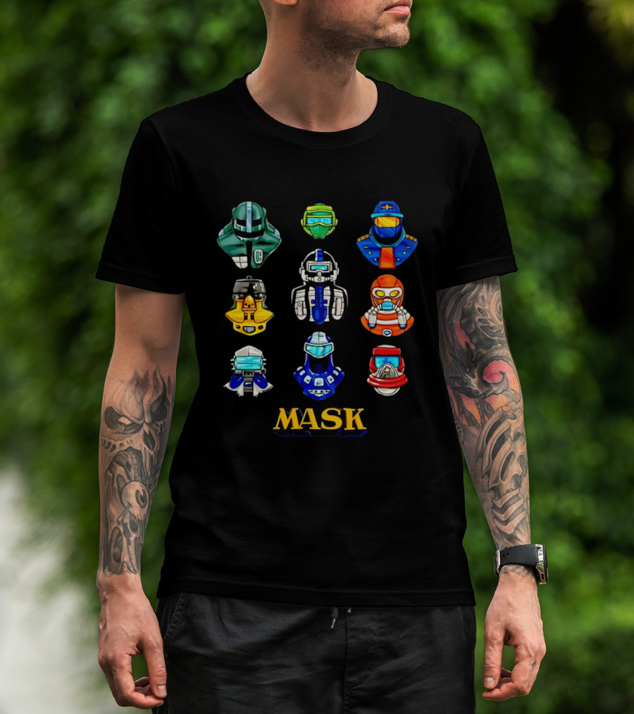 MASK Helmet 80s Cartoon Matt Trakker Iconic Collection T-Shirt