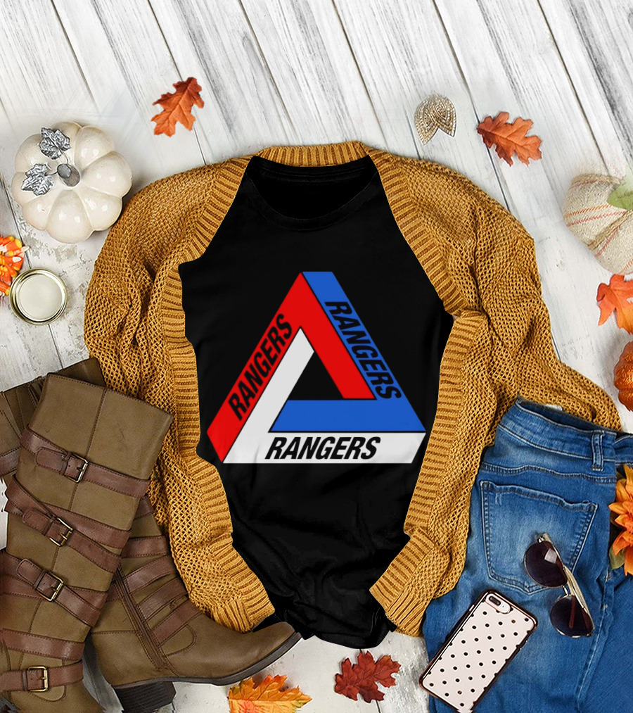 Rangers Penrose Triangle Optical Illusion Sports T-Shirt