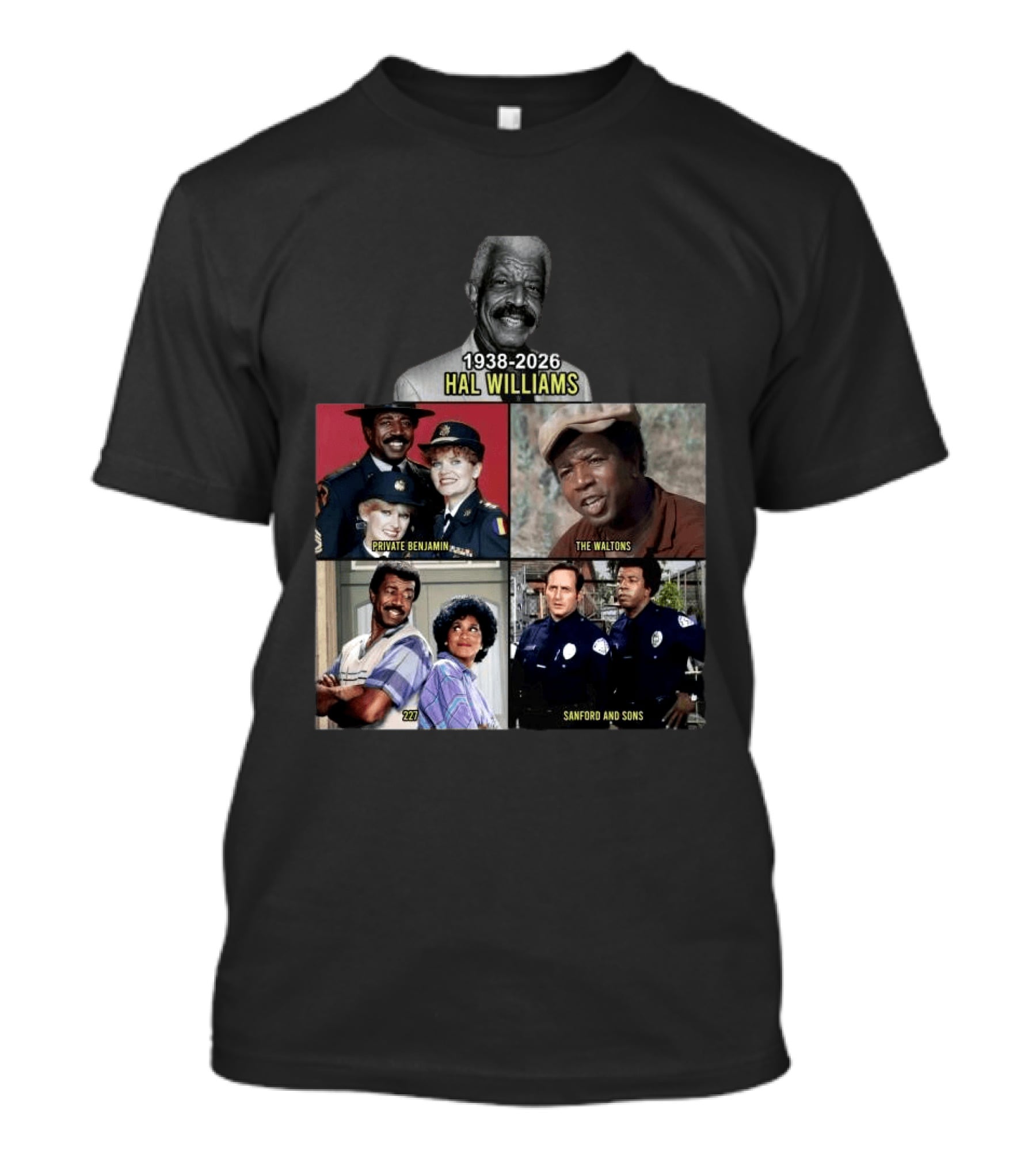 Hal Williams 1938 2026 Private Benjamin The Waltons 227 Sanford And Sons T-Shirt