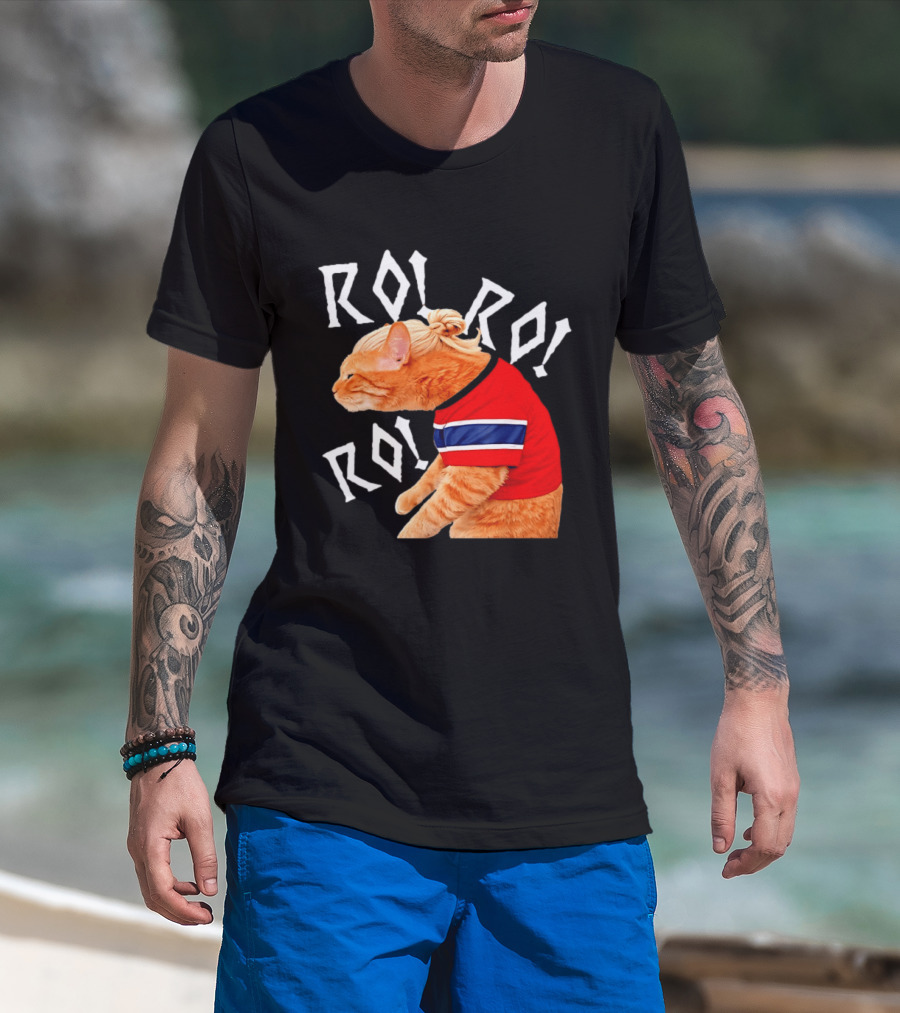 Ro Ro Ro Norwegian Cat El Michi Meme Norway T-Shirt