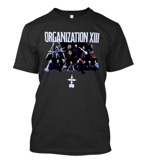 Organization XIII Kingdom Hearts Characters Display T-Shirt