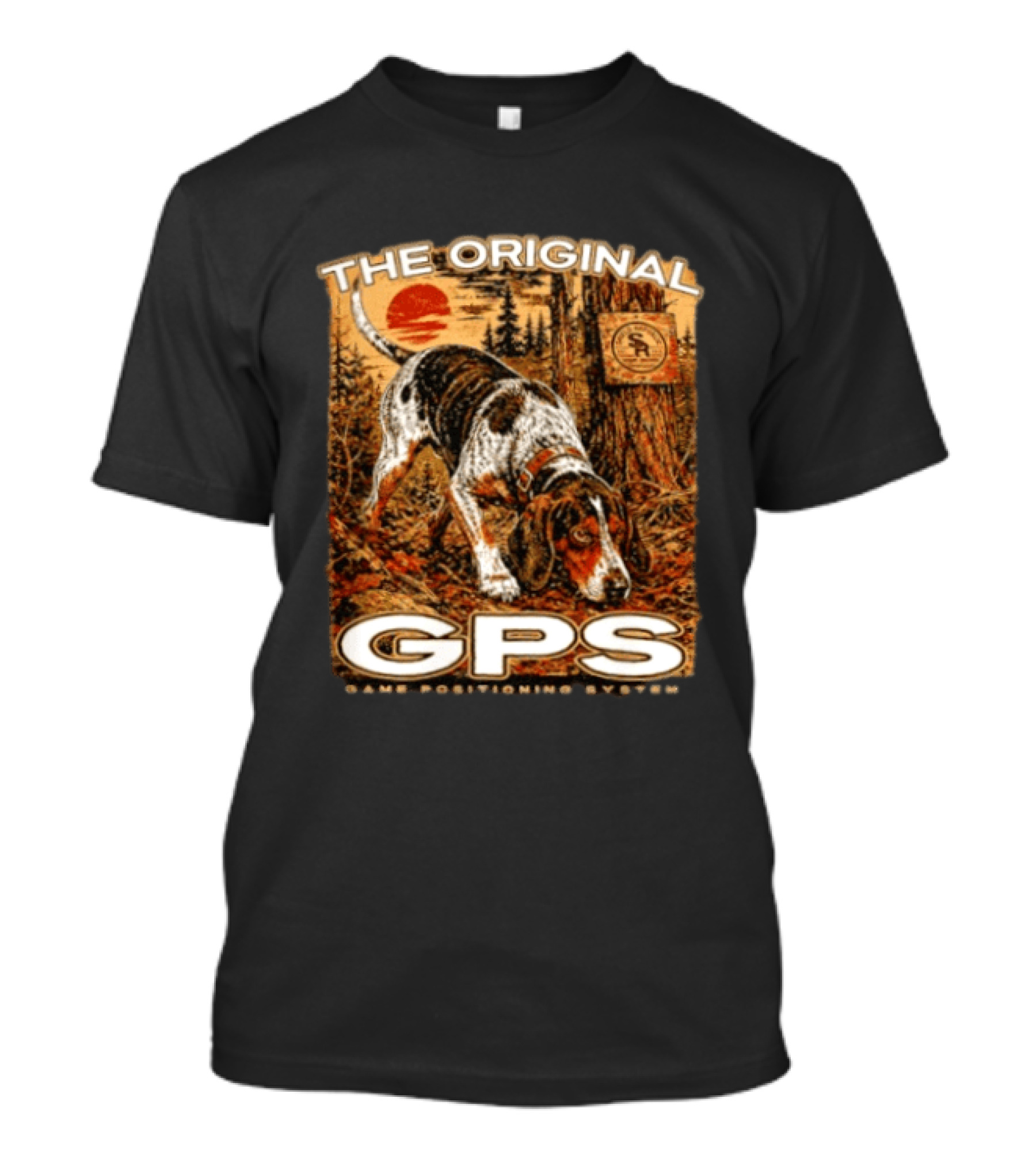The Original GPS Game Positioning System Hound Dog Shield Republic T-Shirt