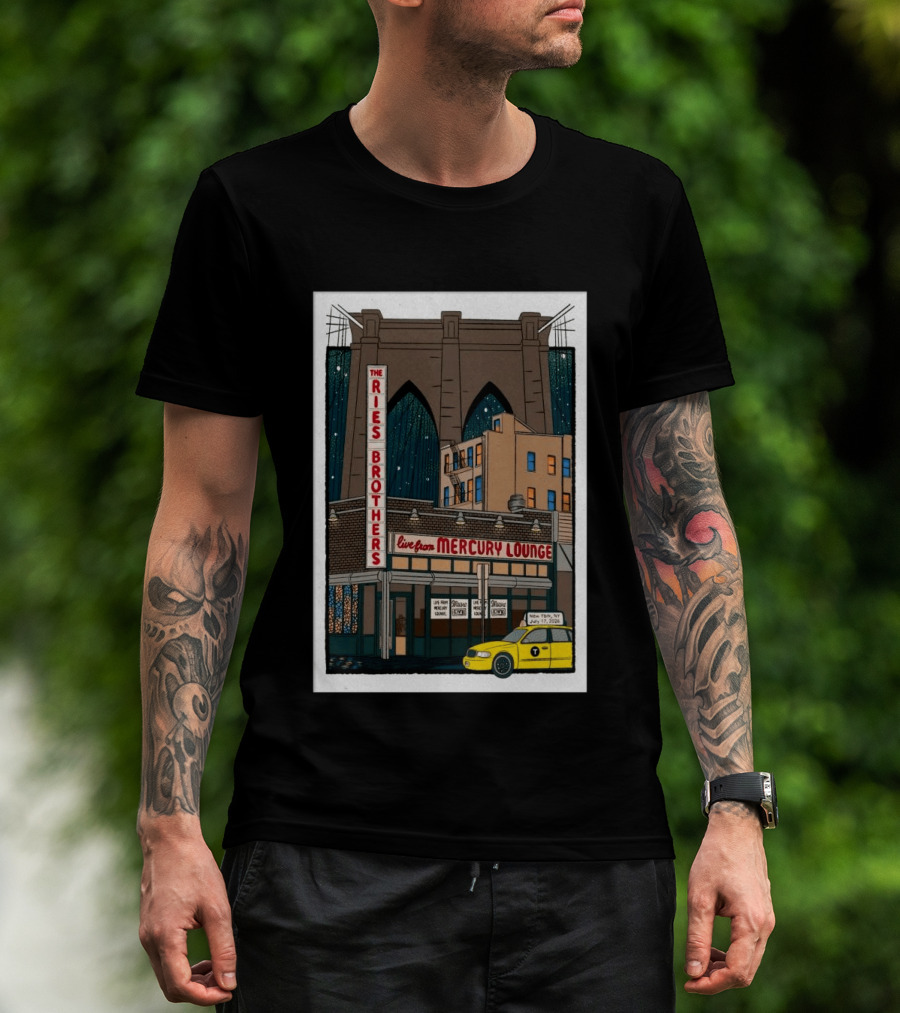 The Ries Brothers Live Mercury Lounge NYC Jul 17 2026 Brooklyn Bridge T-Shirt