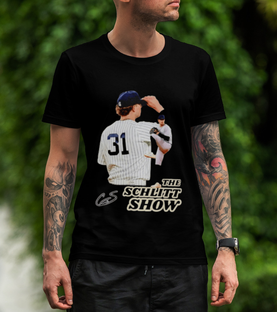 The Schlitt Show No 31 Baseball Player Jersey Pinstripes T-Shirt
