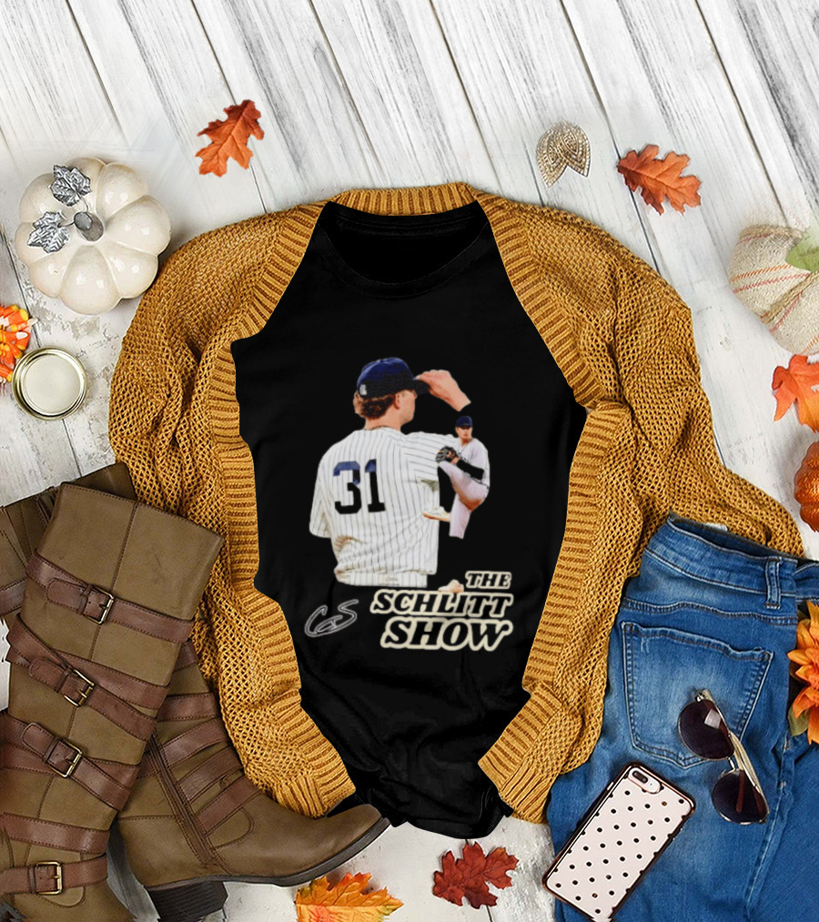 The Schlitt Show No 31 Baseball Player Jersey Pinstripes T-Shirt