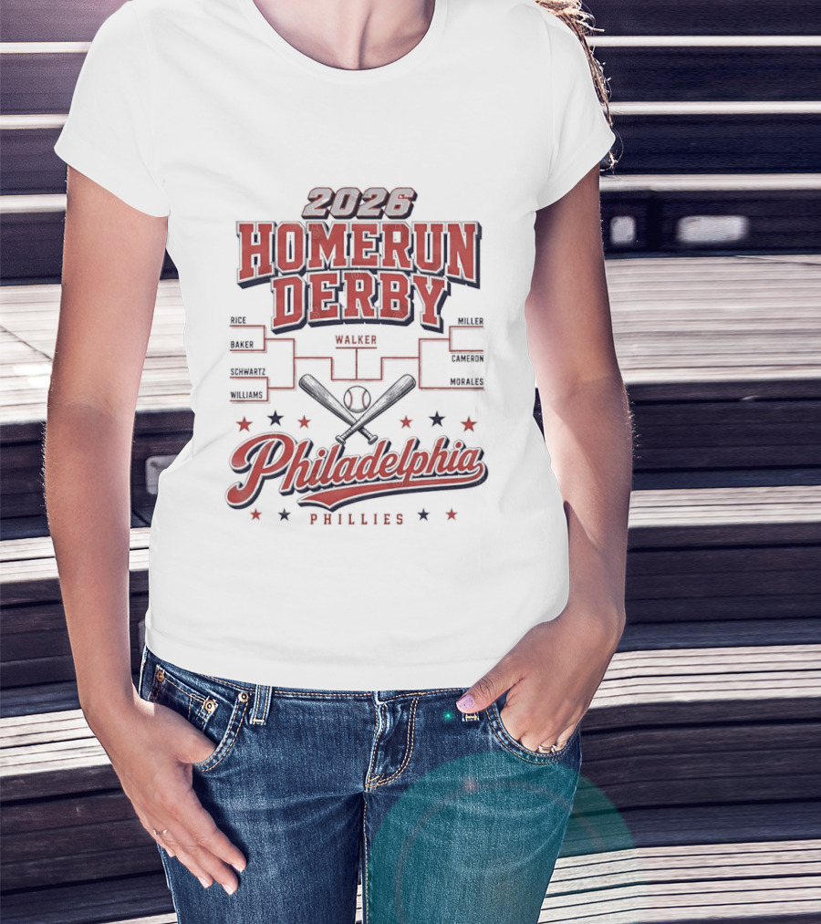 2026 Homerun Derby Philadelphia Phillies Tournament T-Shirt