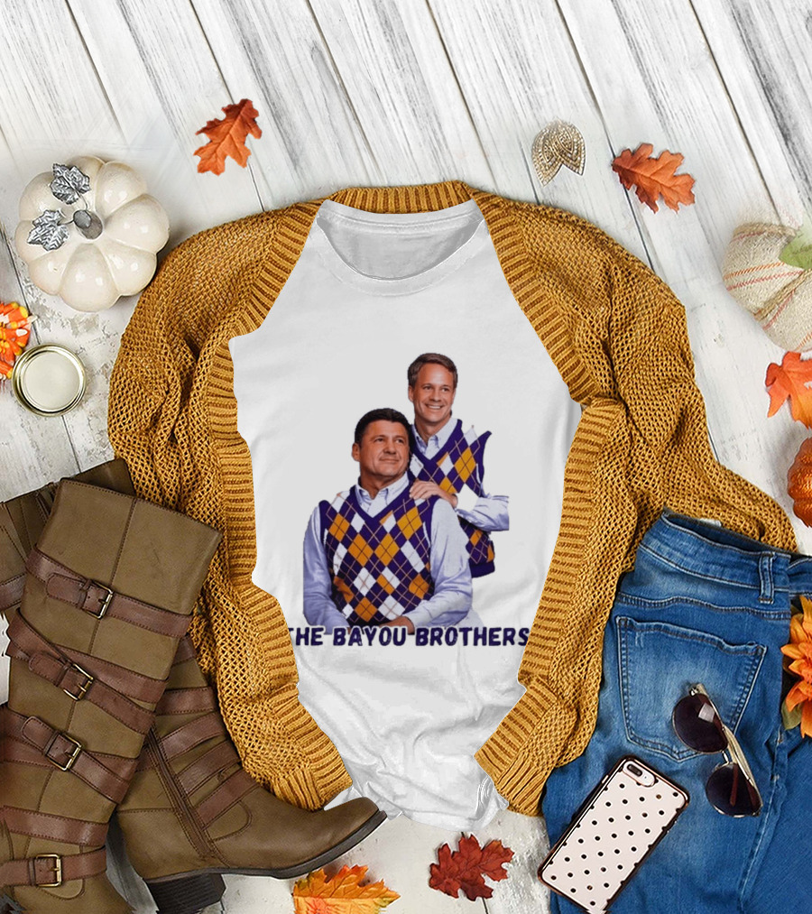 Ed Orgeron Lane Kiffin LSU Tigers The Bayou Brothers Sweater Vest T-Shirt