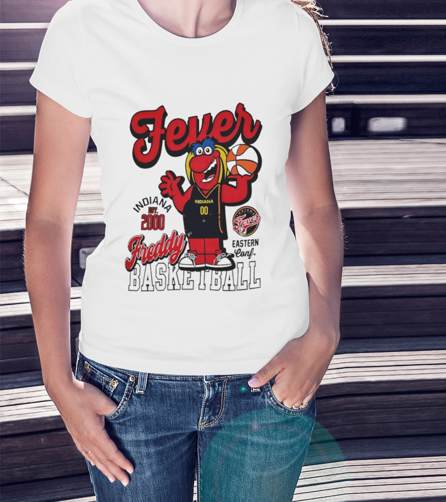 Freddy Indiana Fever Basketball Est 2000 Eastern Conf T-Shirt