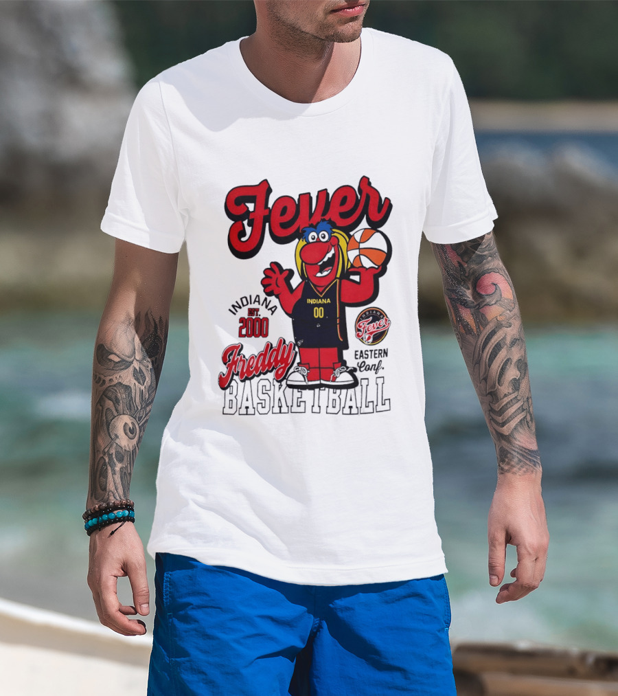Freddy Indiana Fever Basketball Est 2000 Eastern Conf T-Shirt