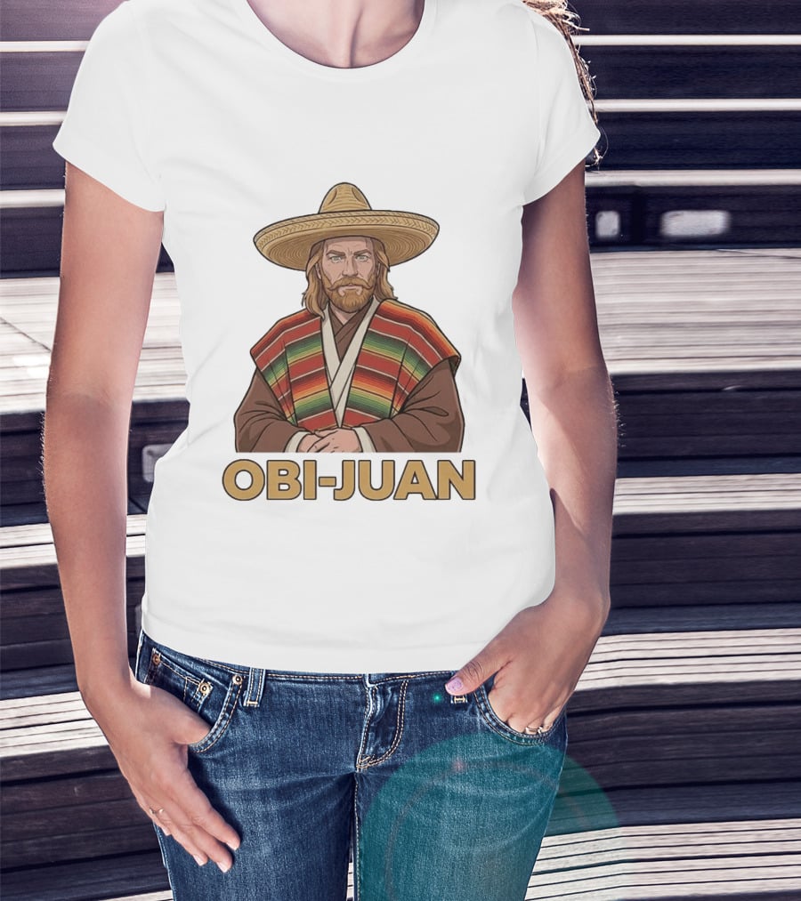Obi Juan Sombrero Hat Poncho Mexican Star Wars T-Shirt