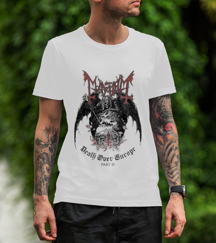 Original Mayhem Death Over Europe Part 2 2026 Tour October Official Merchandise T-Shirt