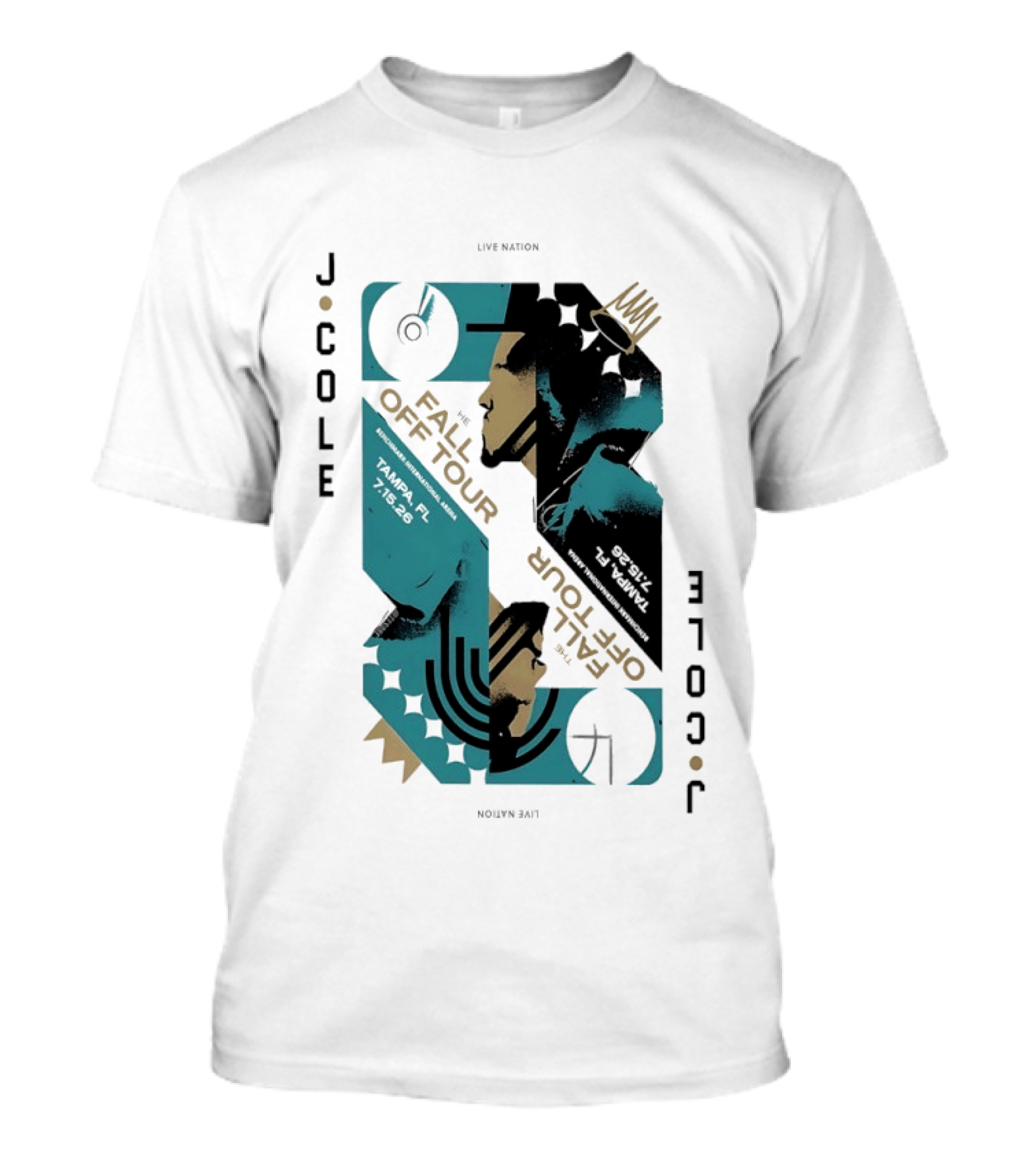 J Cole Live Nation The Fall Off Tour Tampa 2026 T-Shirt