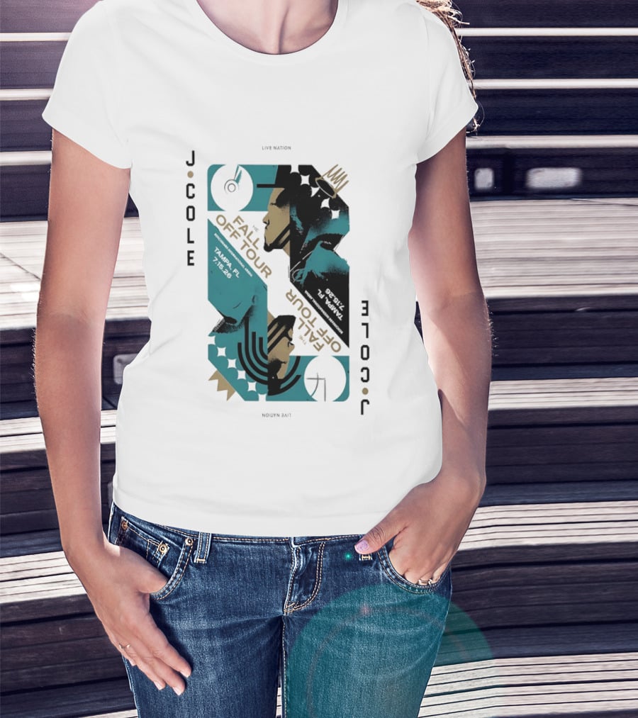 J Cole Live Nation The Fall Off Tour Tampa 2026 T-Shirt