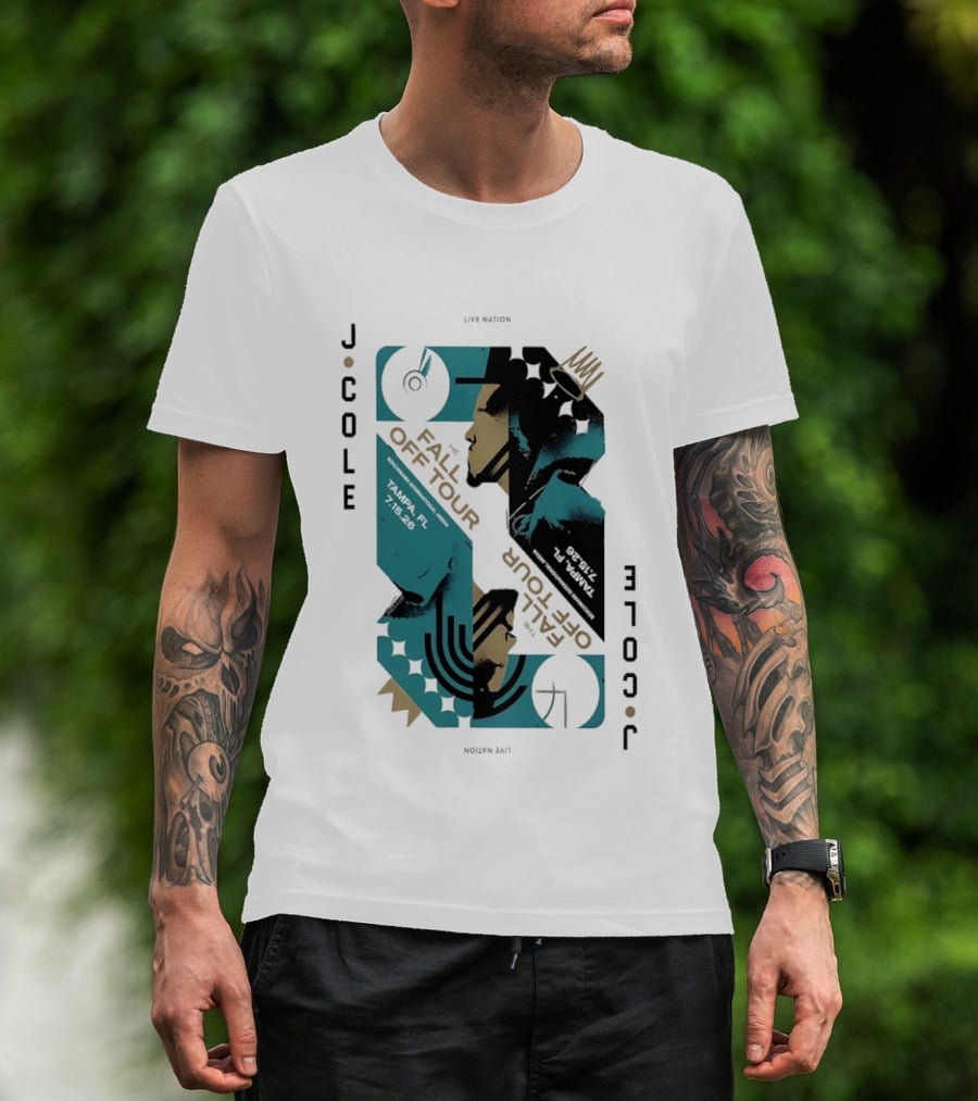 J Cole Live Nation The Fall Off Tour Tampa 2026 T-Shirt