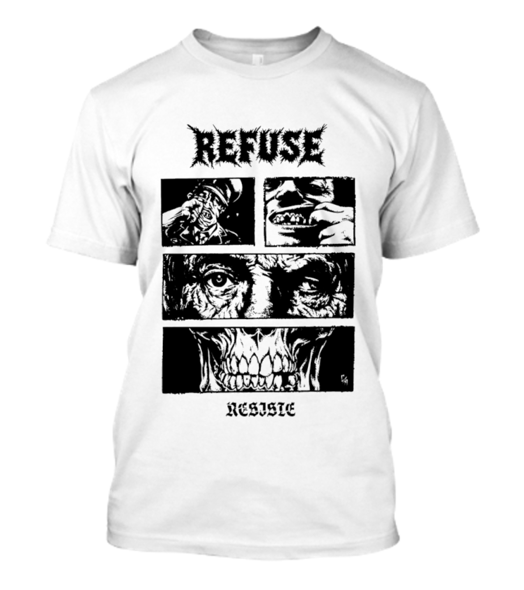 Refuse Resiste Hardcore Punk Political T-Shirt