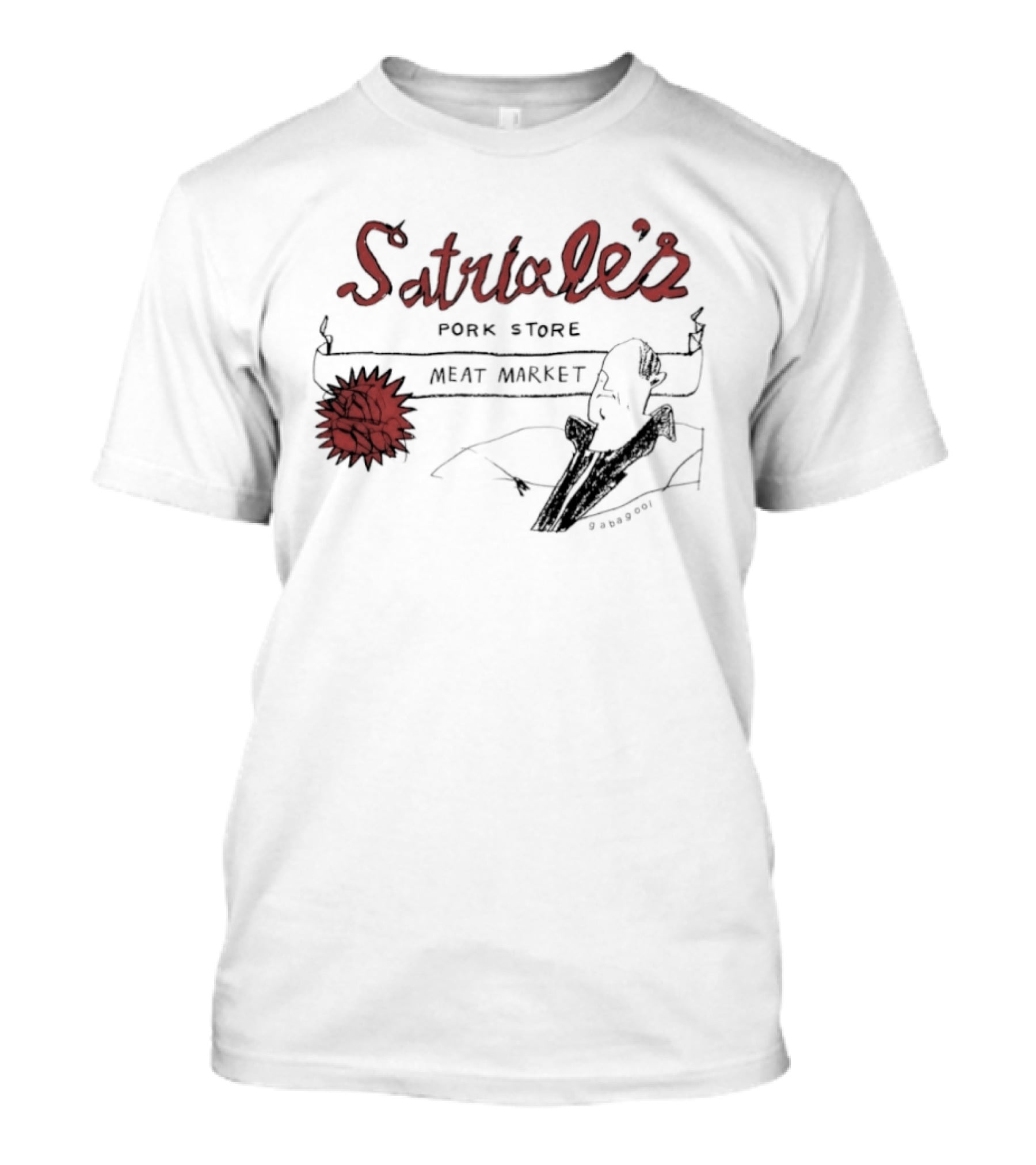 Satriale's Pork Store Meat Market Gabagool Drawing T-Shirt