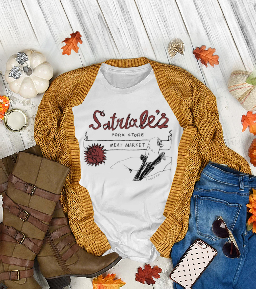 Satriale's Pork Store Meat Market Gabagool Drawing T-Shirt