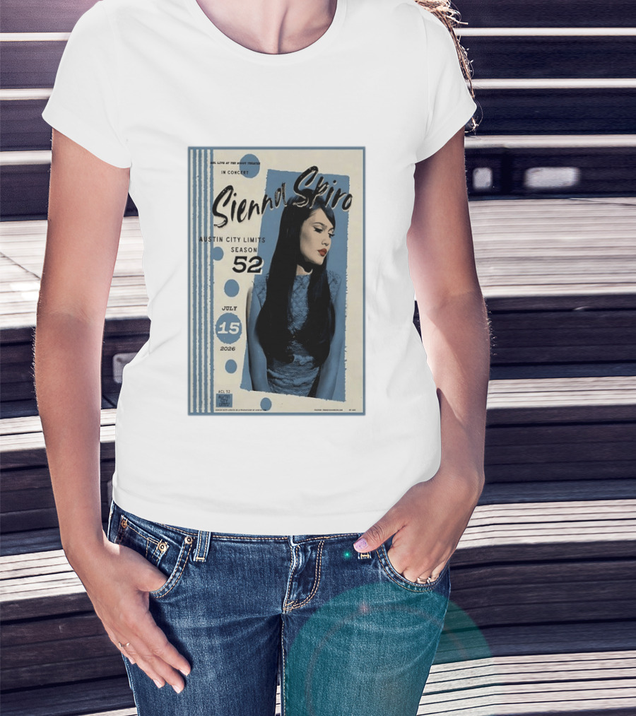 Sienna Spiro Live At The Roxy Theatre Austin City Limits Season 52 July 15 2026 T-Shirt