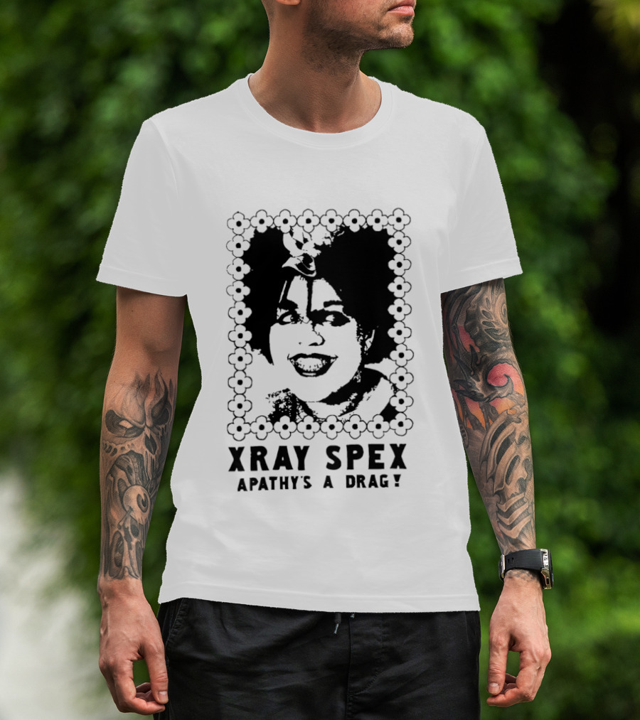 X Ray Spex Apathy's A Drag Poly Styrene Iconic Punk T-Shirt