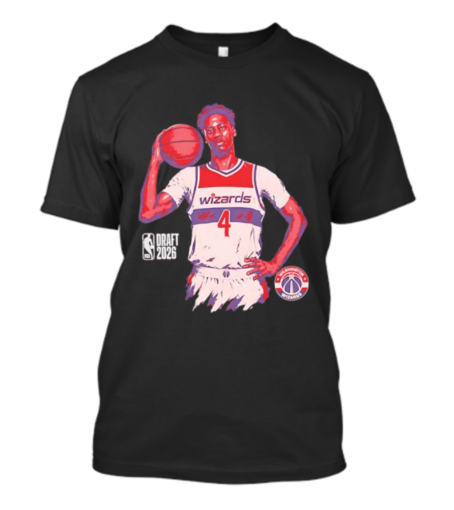 AJ Dybantsa Washington Wizards NBA Draft 2026 Basketball Fan T-Shirt