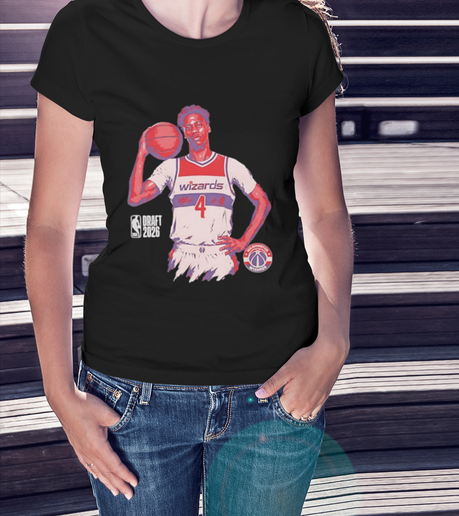 AJ Dybantsa Washington Wizards NBA Draft 2026 Basketball Fan T-Shirt