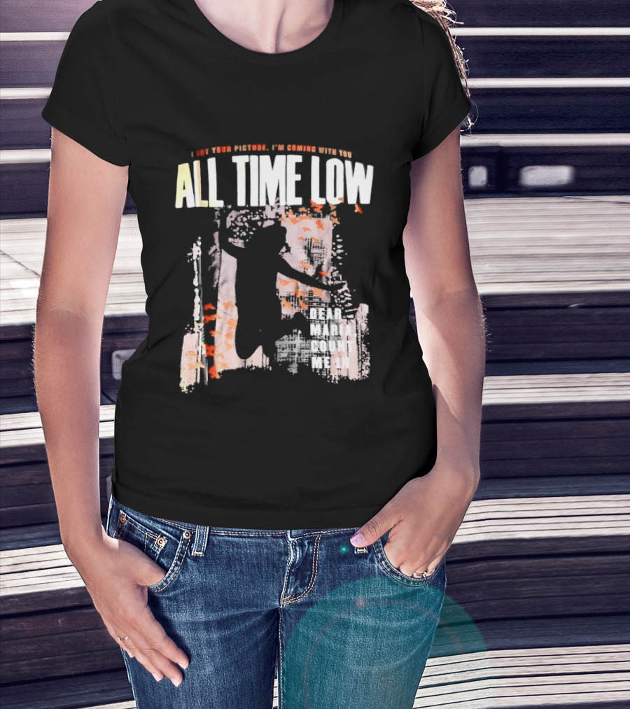 All Time Low I Got Your Picture Dear Maria Count Me In Butterfly Aesthetic T-Shirt