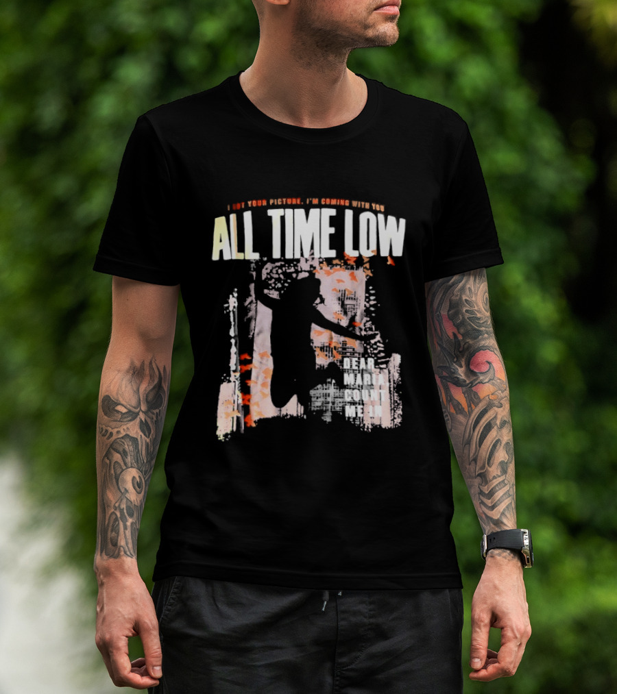 All Time Low I Got Your Picture Dear Maria Count Me In Butterfly Aesthetic T-Shirt