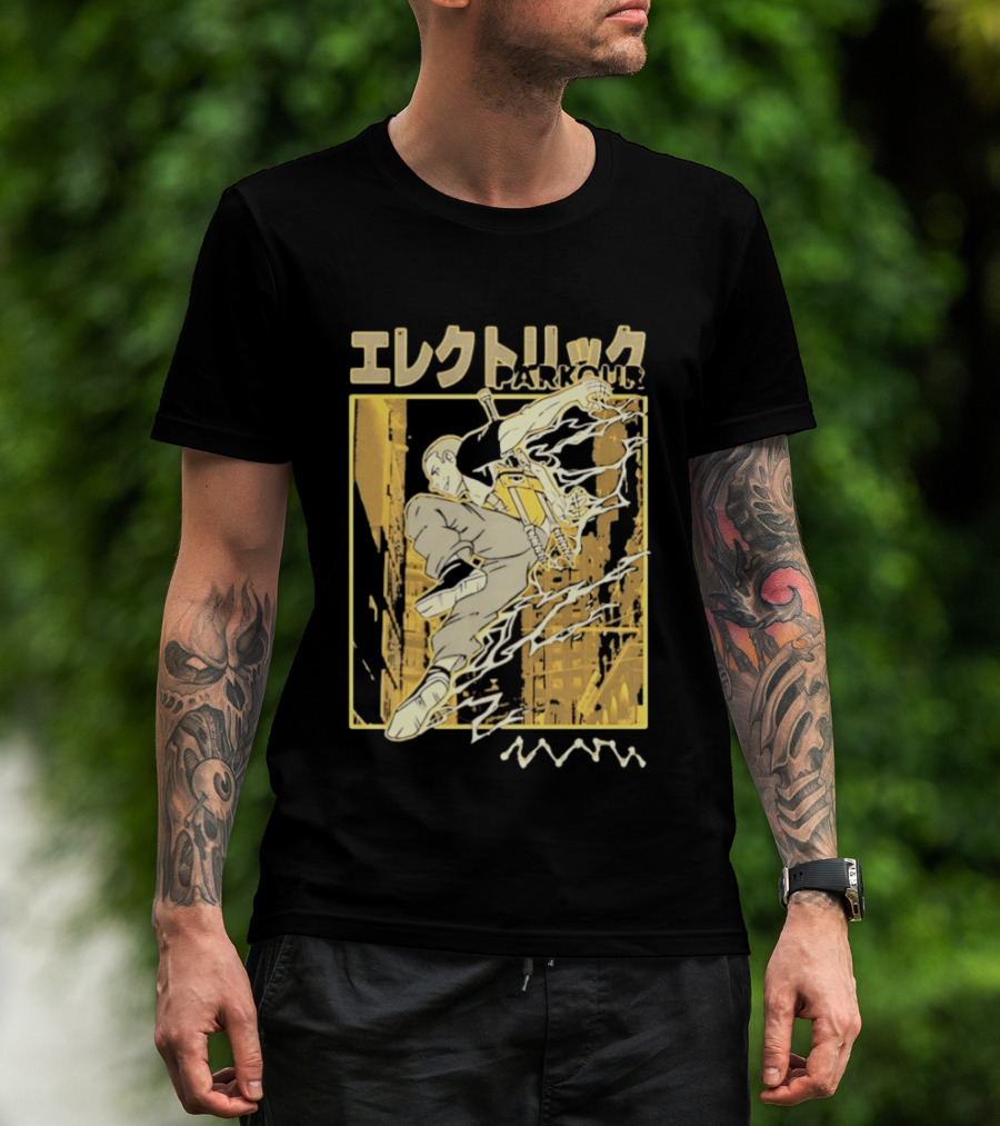 Electric Parkour Anime Manga Streetwear T-Shirt