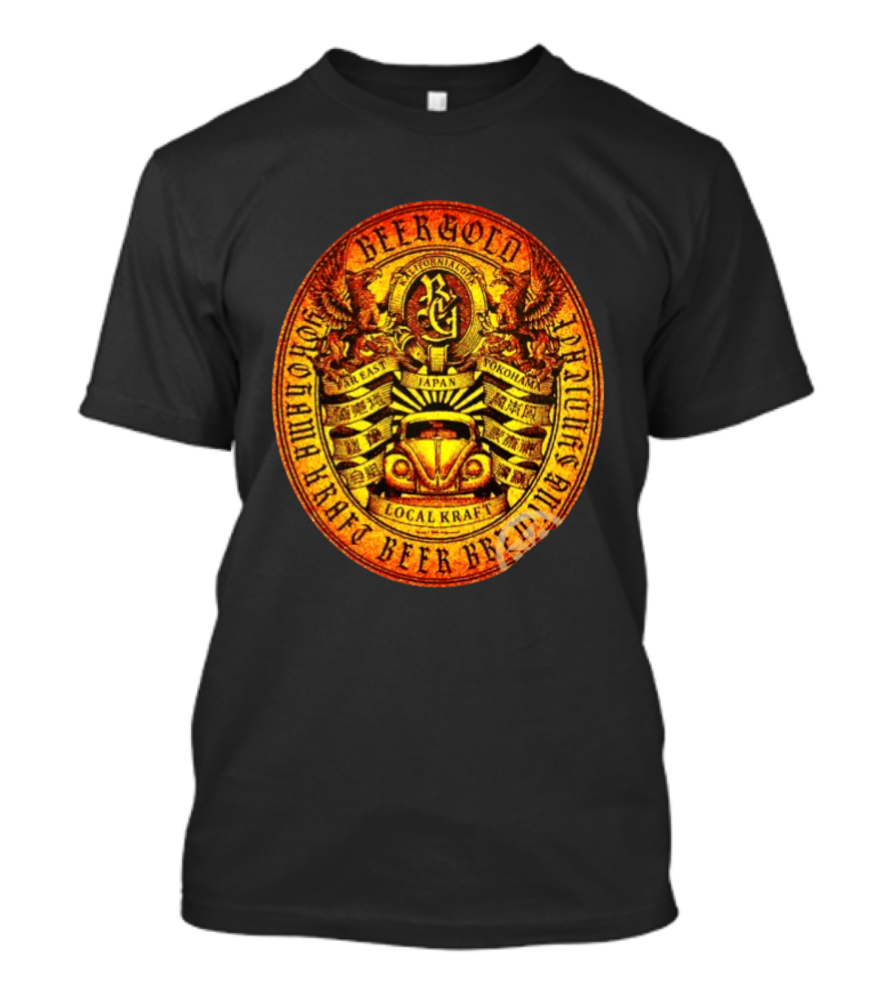 Beer Gold Kalifornialook Far East Yokohama Japan Local Kraft Beer Brewing T-Shirt
