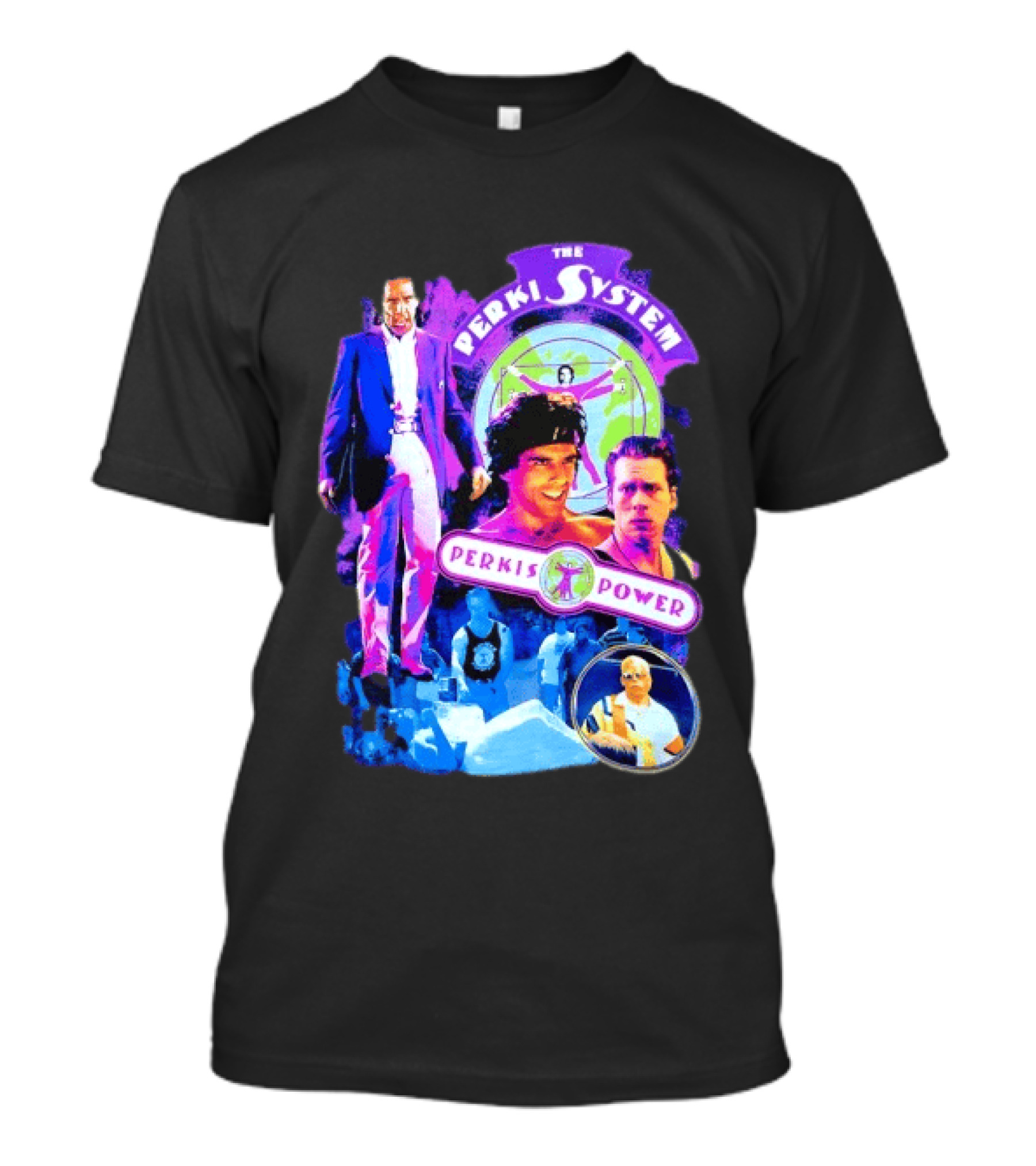 Ben Stiller The Perkis System Perkis Power Heavyweights Movie 90s Throwback T-Shirt