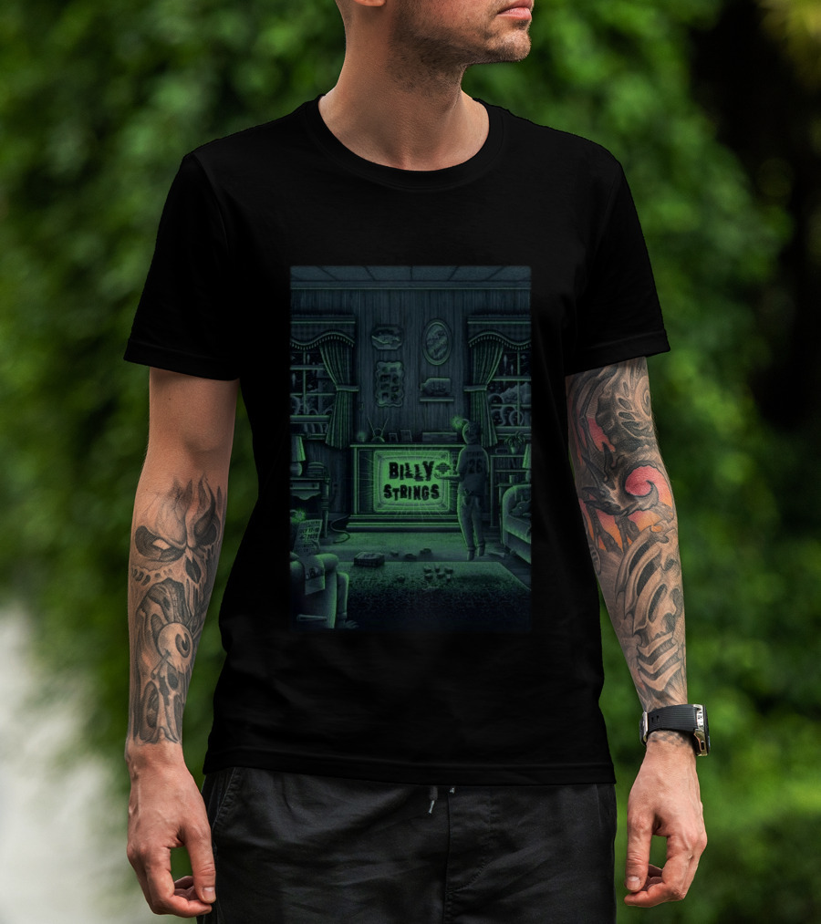 Billy Strings Portsmouth VA July 17 18 2026 Tour Retro Living Room Scene T-Shirt