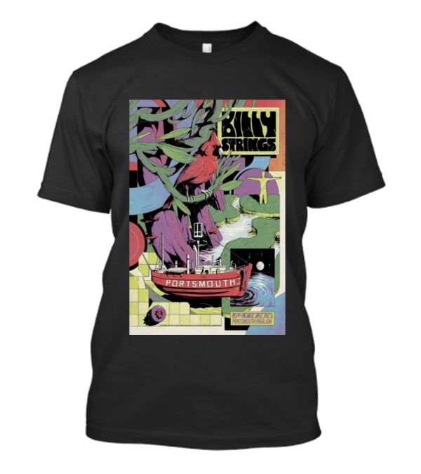 Billy Strings July 18 2026 Portsmouth Pavilion Cardinal Ship T-Shirt