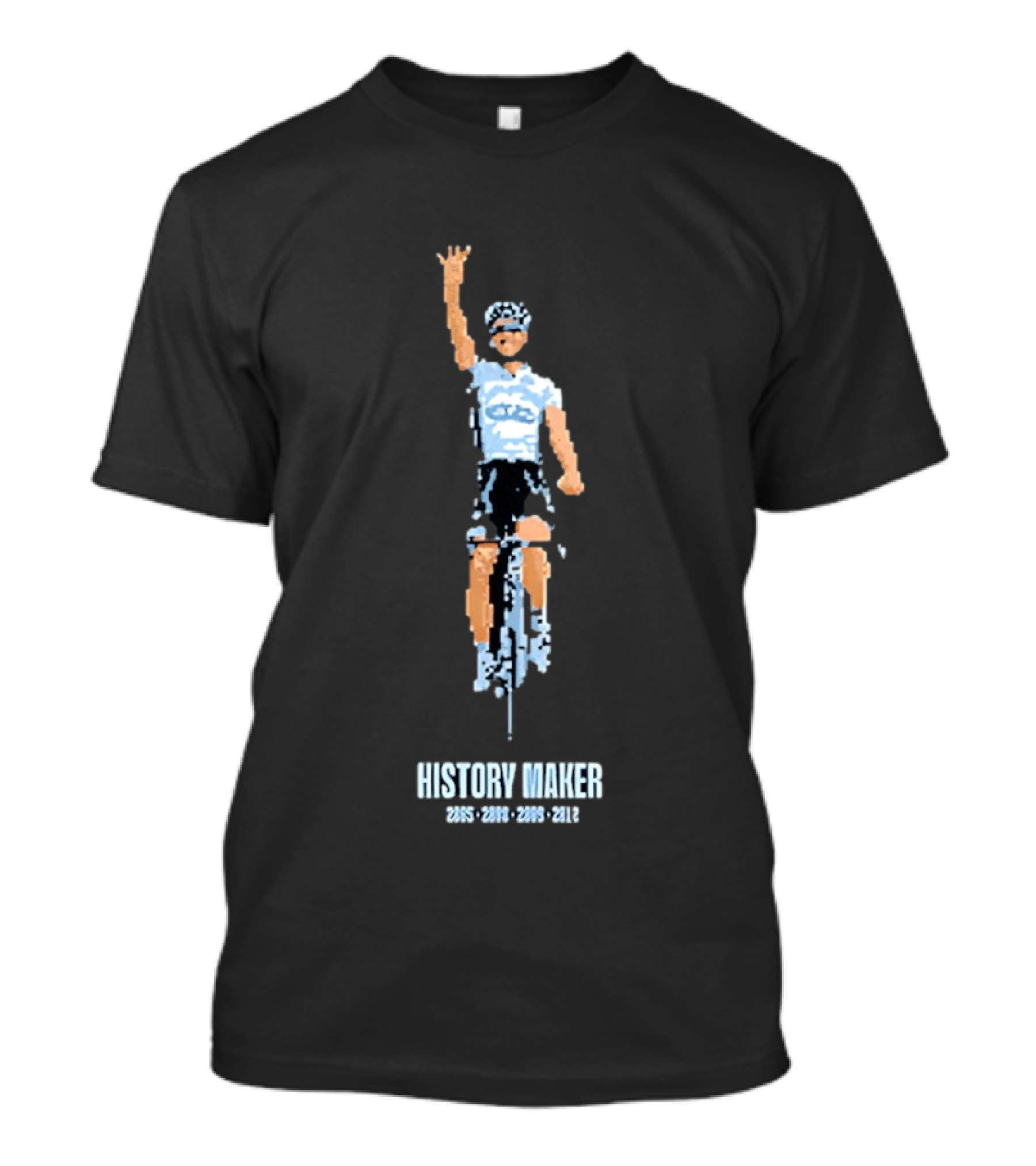 History Maker Alberto Contador Cycling Champion 2005 2008 2009 2012 T-Shirt