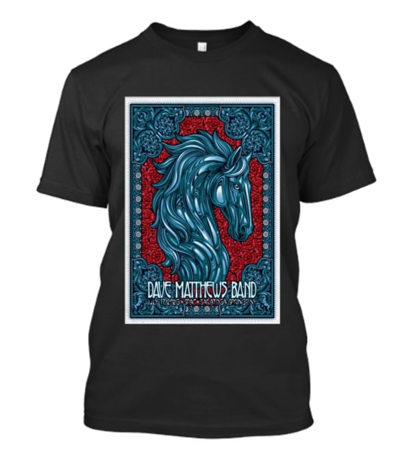 Dave Matthews Band July 17 2026 Saratoga Springs NY Horse T-Shirt