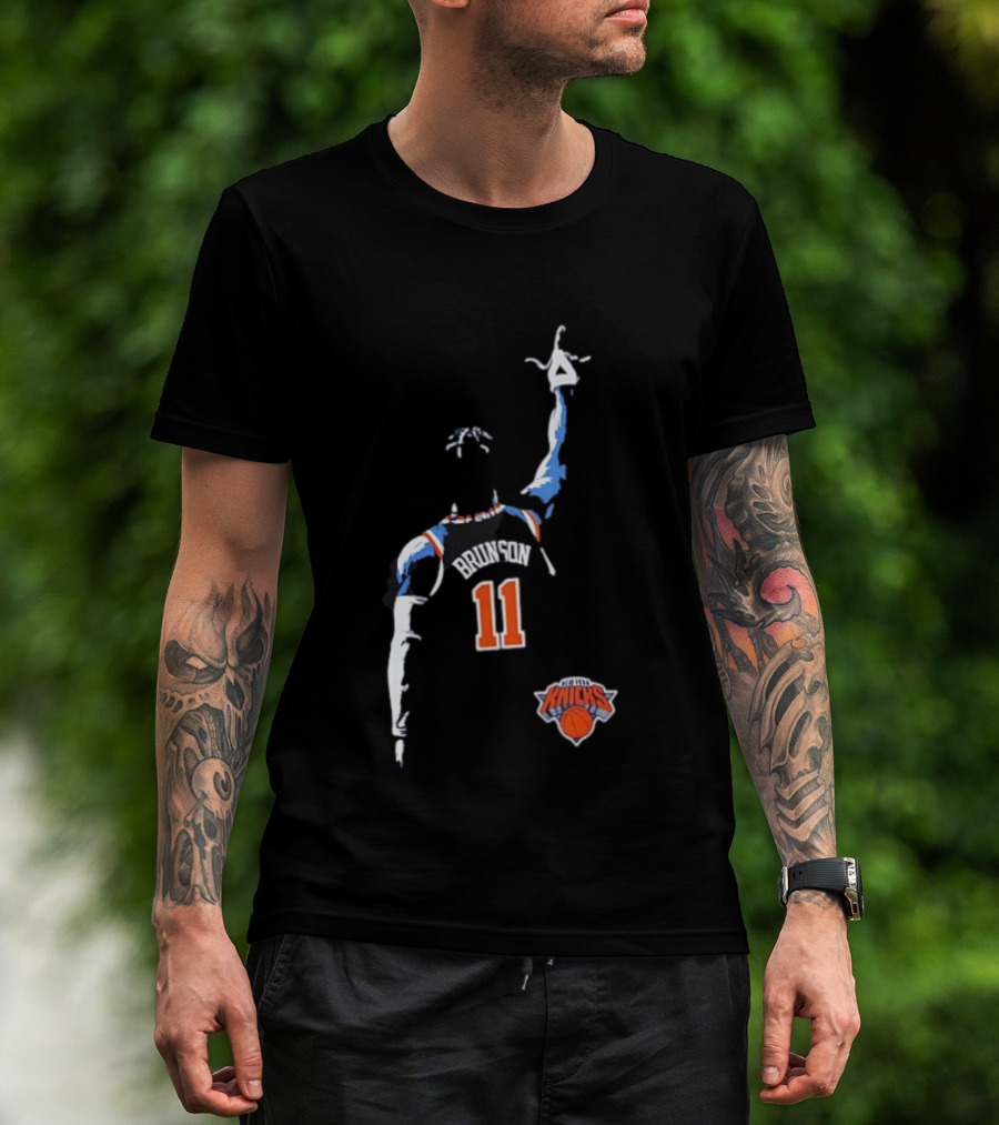 New York Knicks Jalen Brunson 11 Fade Basketball Jersey T-Shirt