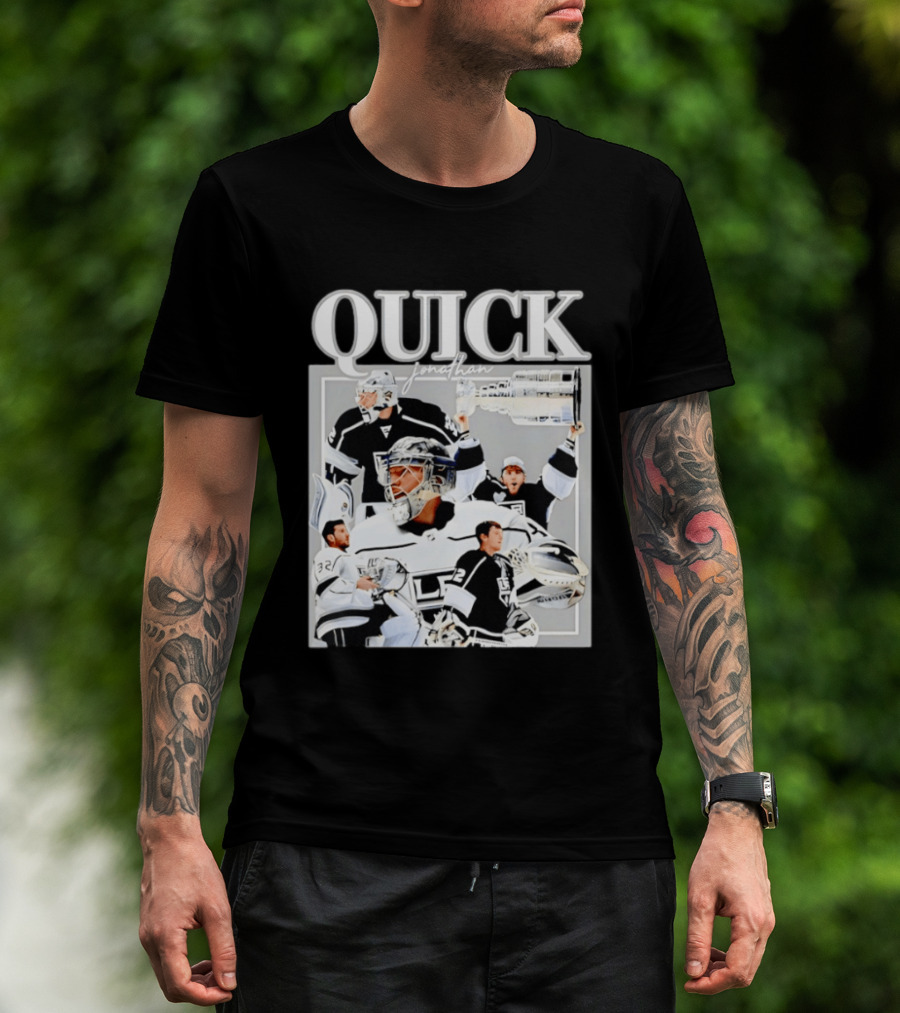Quick Jonathan Los Angeles Kings Stanley Cup Victory Montage T-Shirt