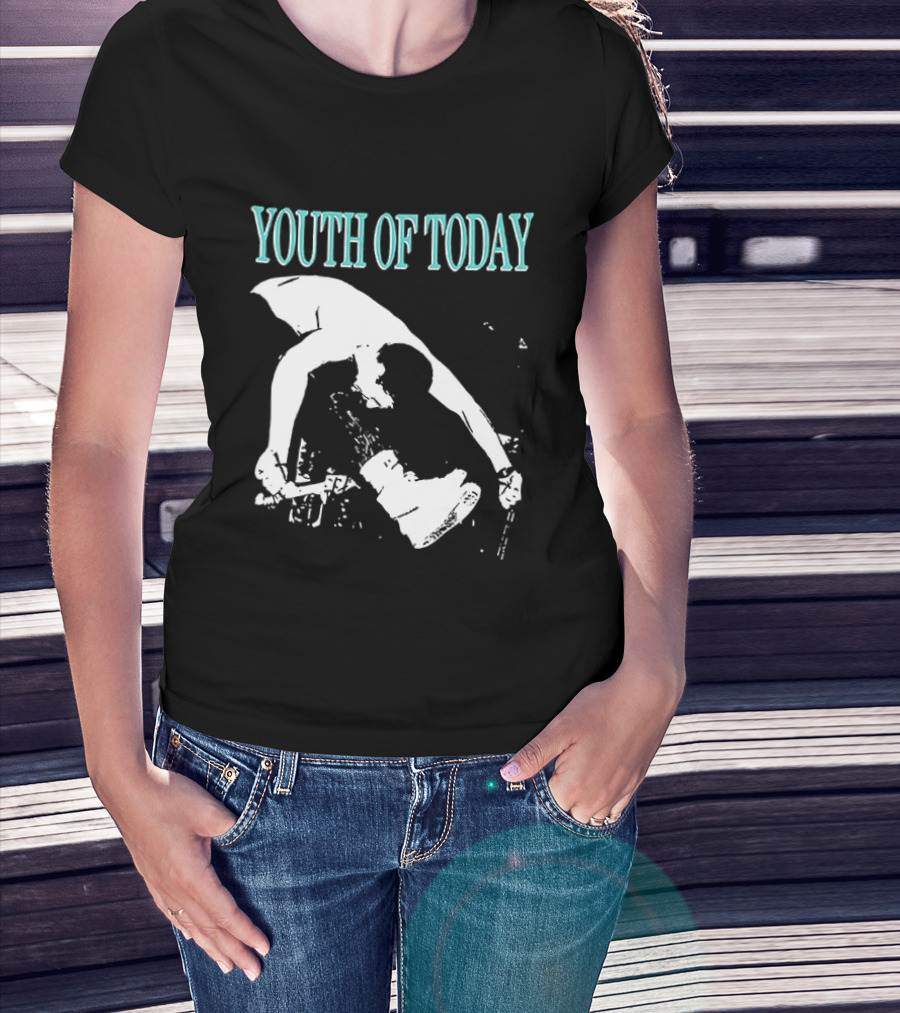 Youth Of Today Physically Strong Morally Straight Positive Youth 2 Sided Band Merch T-Shirt