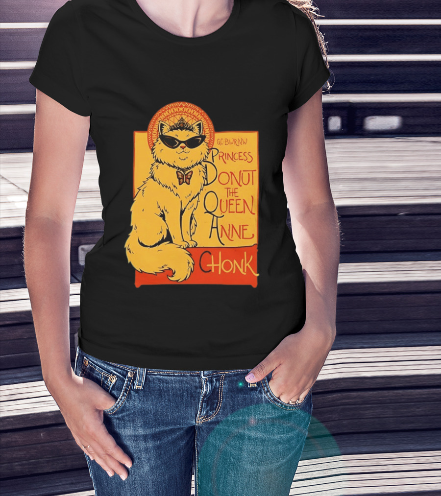 Princess Donut The Queen Anne Chonk Dungeon Crawler Carl Cat T-Shirt