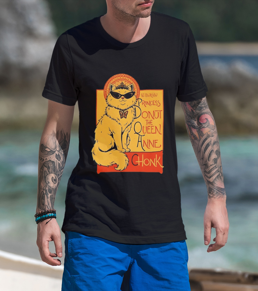 Princess Donut The Queen Anne Chonk Dungeon Crawler Carl Cat T-Shirt