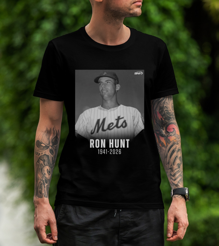 Ron Hunt 1941 2026 Mets SNY Memoriam T-Shirt