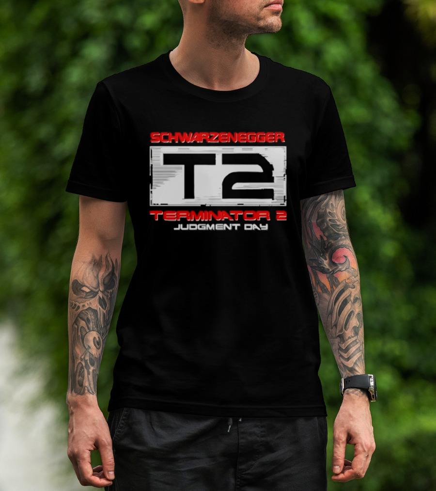Schwarzenegger T2 Terminator 2 Judgment Day T-Shirt