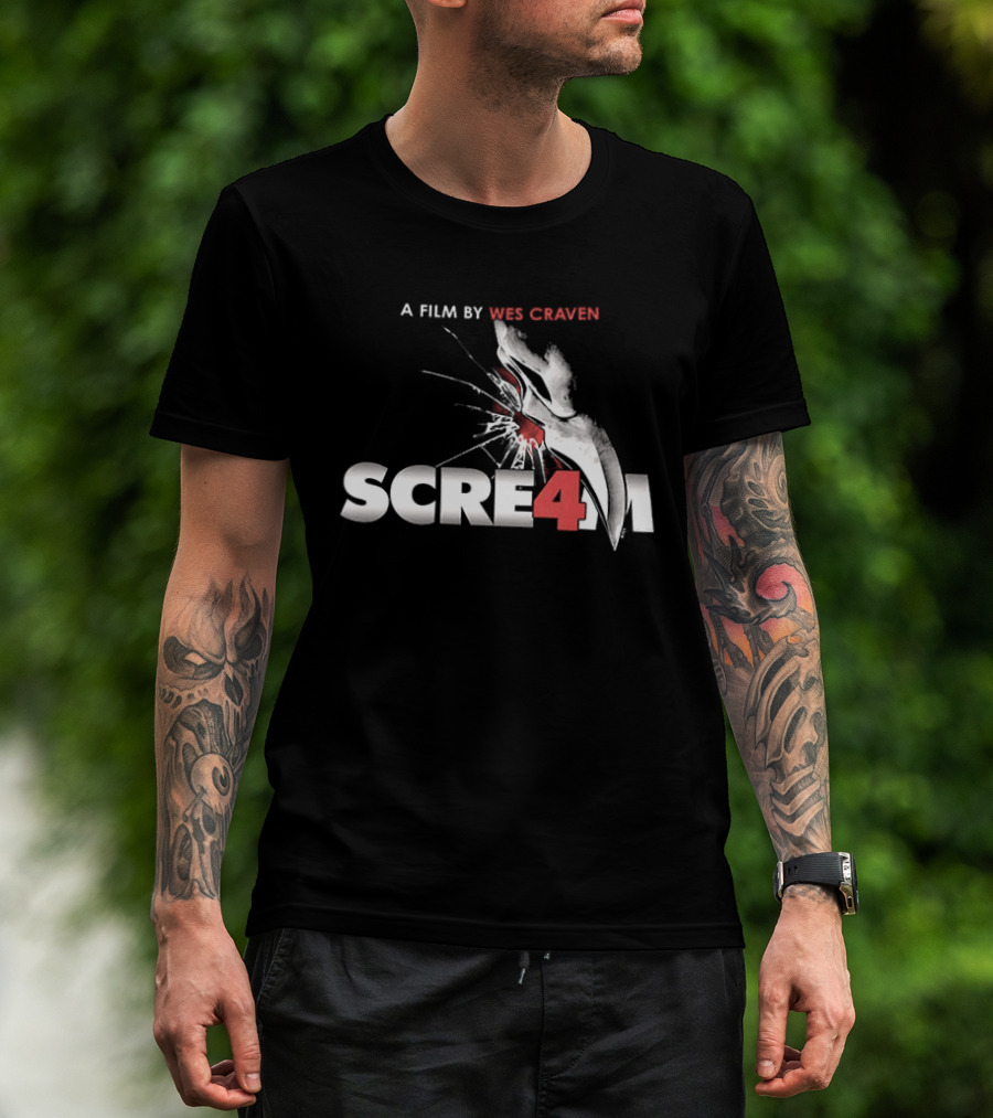 A Film By Wes Craven Scream 4 New Decade New Rules T-Shirt