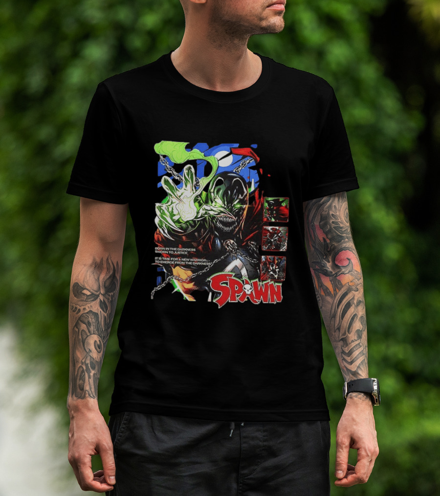 Spawn Born In The Darkness Sworn To Justice New Warrior Emerges T-Shirt