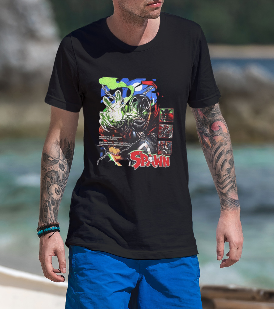 Spawn Born In The Darkness Sworn To Justice New Warrior Emerges T-Shirt